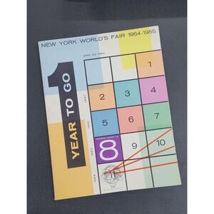 New York World's Fair 1964-1965 Progress Report Book #8 1963 1 Year To Go